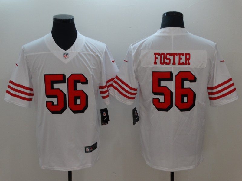 Men's San Francisco 49ers Ruben Foster #56 White Jersey